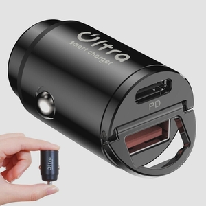  free shipping * cigar socket usb charger sudden speed charge 30W/QuickCharge 3.0 correspondence /PD standard in-vehicle charger handle attaching 