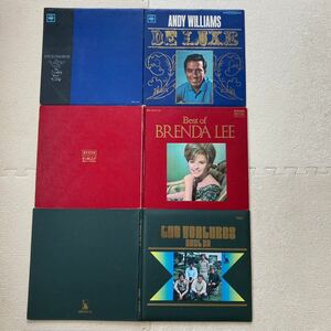 LP4枚/1960年代ポピュラー曲/★アンディ・ウィリアムス (Andy Williams)/ ★ブレンダ・リー (Brenda Lee/2枚組)/★ベンチャーズ (Ventures)