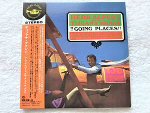 新品に近いです。紙ジャケット・国内盤帯付 / Herb Alpert & The Tijuana Brass / !!Going Places!! / Remastered. 2015 KICP 3104 