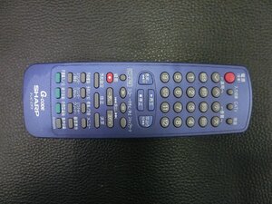 中古 シャープ SHARP テレビ TV ビデオ VIDEO G-CODE リモコン 型番: G1522SB 管理No.35145