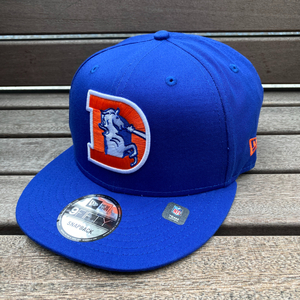 USA正規品 NEWERA ニューエラ 9FIFTY スナップバックキャップ NFL デンバー ブロンコス DEN Broncos 青 オールドロゴ 70-92 Throwback 