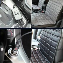 シートヒーター 車 ホットシートカバー レクサス LC LFA CT ES GS HS IS 温度調整可能 1席セット 選べる2色_画像7