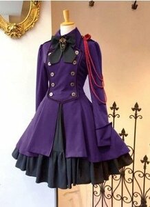 ZPT232* large size 5L~6L Gothic and Lolita dress One-piece gothic roli.ta Event party costume play clothes purple 