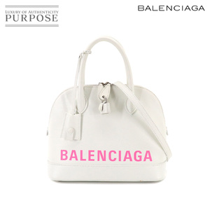  как новый Balenciaga BALENCIAGA vi ru верх руль S 2way рука сумка на плечо кожа белый розовый 550645 90187280