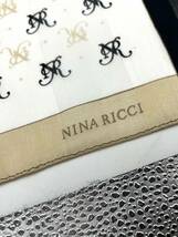 NINA RICCI　ニナリッチ スカーフ　バンダナ　ロゴ柄　56×56_画像2