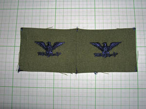 レア物！U.S Air Force rank Subdued embroidered Colonel 空軍大佐階級章・サブディード縫い付け用・軍放出品少量在庫限り