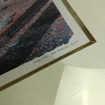 412同梱NG HIRO YAMAGATA Empty Chairs 美術品 絵画 アートポスター ヒロ・ヤマガタ エンプティチェアー 1984 額装 インテリア 壁掛け_画像3