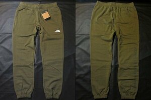 本物正規◆ノースフェイス◆スウェットパンツ ジョガー BOX NSE■XL■MILITARY OLIVE カーキグリーン■新品/アメリカ限定■37U/裏地起毛 