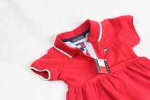 TOMMY HILFIGER　こども服 ワンピース ポロ衿　かの子　レッド ヴィンテージ 即決 送料無料 新品未使用 _画像5