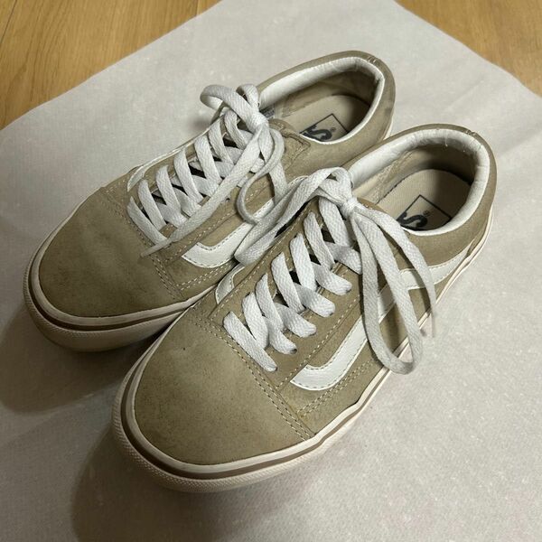 バンズ　VANS☆オールドスクール OLD SKOOL ULTRACUSH ベージュ 23㎝