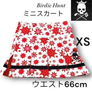 新品未使用品 タグ付き BIRDIE HUNT バーディーハント ゴルフスカート ダンススカート インナーパンツ付き 赤い星柄 