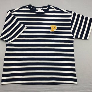 【送料無料】【新品】US.POLO.ASSN メンズ半袖Tシャツ（日本製 ゆったりタイプ） 　M 　　ネイビー＊オフホワイト★22249