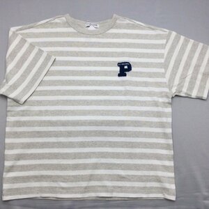 【送料無料】【新品】US.POLO.ASSN メンズ半袖Tシャツ（日本製 ゆったりタイプ） 　L 　　オートミール＊オフホワイト★22249