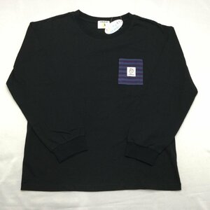 【送料無料】【新品】COB BEAR レディース長袖Tシャツ（コットン100％）　　LL　2L　　ブラック★CB03201