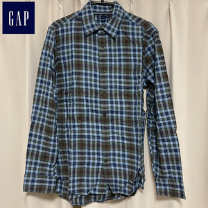 送料無料 GAP ギャップ フランネルシャツ 長袖 チェック S ネルシャツ グランジ アメカジ ワーク ヴィンテージ オールドギャップ 古着