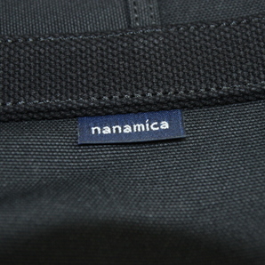 新品 nanamica (ナナミカ) Tote Bag / ヘビーウェイト コーデュラナイロン混紡 キャンバス トートバッグ / 黒の画像6