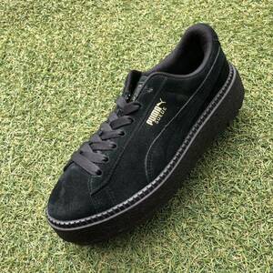 美品25 PUMA SUEDE PLATFORM TRACE プーマ スエードプラットフォーム トレース HW20