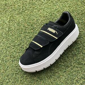 美品23 PUMA PLATFORM TRACE STRAP プーマ プラットフォームトレース ストラップ HW34