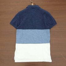 TOMMY HILFIGER トミーヒルフィガー 春夏 Slim Fit カラーブロック★ 半袖 ポロシャツ Sz.S　メンズ　A3T04256_4#D_画像4