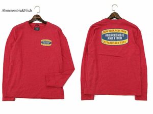 Abercrombie&Fitch アバクロンビー＆フィッチ 通年 ビッグ ロゴ★ 長袖 カットソー ロンTシャツ Sz.S　メンズ　A3T04419_4#F