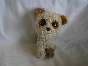  large eyes . lovely! Ty dog ( terrier ). soft toy Rootbeer