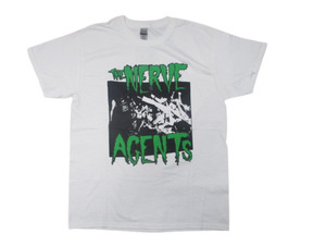 新品☆正規 NERVE AGENTS ナーブエージェンツ Tシャツ 白 SIZE:XL.revelation afi misfits danzig dead kennedys ホラーパンク ハードコア