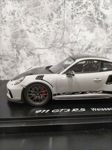 1/18 Spark PORSCHE 911 GT3 RS Weissach Package ポルシェ ディーラー 特注 別注 911台限定 バイザッサ ヴァイザッハ スパーク_画像2