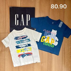 新品　baby gap 半袖　Tシャツ　80 90 男の子　夏　保育園　着替え