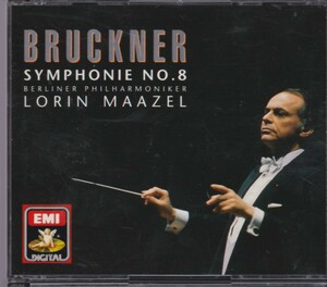 ブルックナー 交響曲第8番 2CD マゼール ベルリン・フィル【EMI 西独盤 極美品】