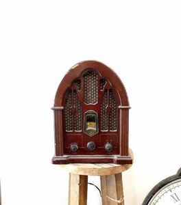 ○レトロ GE/THOMSON トムソン ラジオ Model 7-4100J 木製古道具のgplus広島2304ｋ