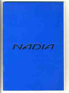 [b5761]99.6 Toyota Nadia (NADIA) catalog 