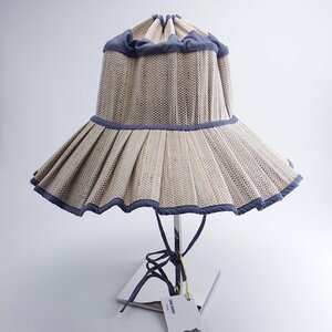 未使用品 LORNA MURRAY Adult Capri Pleated-Brim Textile Hat L ローナマーレイ カプリハット