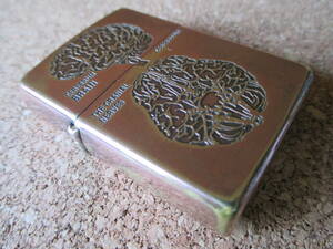 ZIPPO 『CEREBRUM BRAIN 中枢神経系 大脳』1996年10月製造 医療 医学 医師 カッパーコーティング 銅金 オイルライター ジッポー 廃版激レア