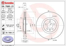 ブレンボ ブレーキディスク フロント左右セット S1 8XCWZF 09.7880.21 brembo BRAKE DISC ブレーキローター ディスクローター_画像2