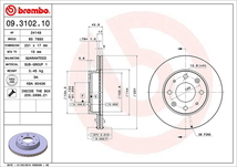 ブレンボ ブレーキディスク フロント左右セット CR-X AF 09.3102.10 取付セット brembo BRAKE DISC ブレーキローター ディスクローター_画像2