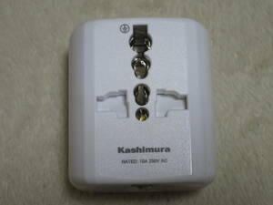  Kashimura foreign use conversion plug 2. power supply world correspondence power supply plug A/B/C/O/SE/BF / B3 / O2 NTI-164 1 piece 