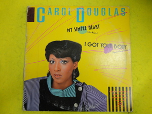 Carol Douglas My Simple Heart レア 国内プロモ盤 見本盤 12 NEW REMIX 