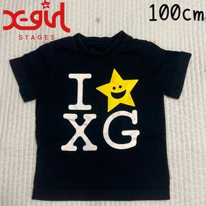 エックスガール　Tシャツ　100cm キッズ 半袖Tシャツ プリントTシャツ X-girl