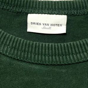 ドリスヴァンノッテン DRIES VAN NOTEN クルーネック リブ tシャツ ニット 半袖 メンズ 緑 グリーン トップス コットンの画像6