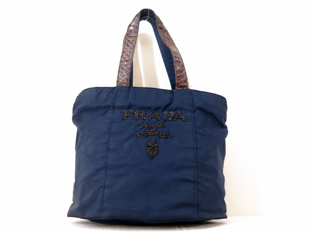 美品】プラダ 1BG775 レザー×パイソン 2way ショルダーバッグ 通販