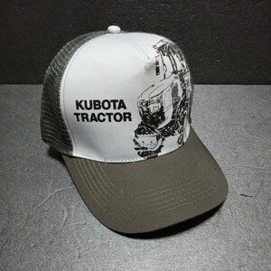 * Kubota [Kubota mesh cap ] print hat tractor khaki series 