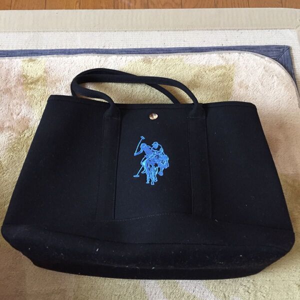 us polo assm トートバッグ 黒