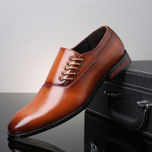 新作 メンズ ビジネスシューズ カジュアルシューズ 革靴 紳士靴 フォーマル 大きいサイズあり ブラック 24.5cm~27.5cm_画像2