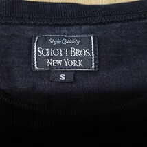 Schott　ヴィンテージ　ペンキ加工　ロンT　レザーロゴ刺繍　ショット　ロングスリーブTシャツ_画像7