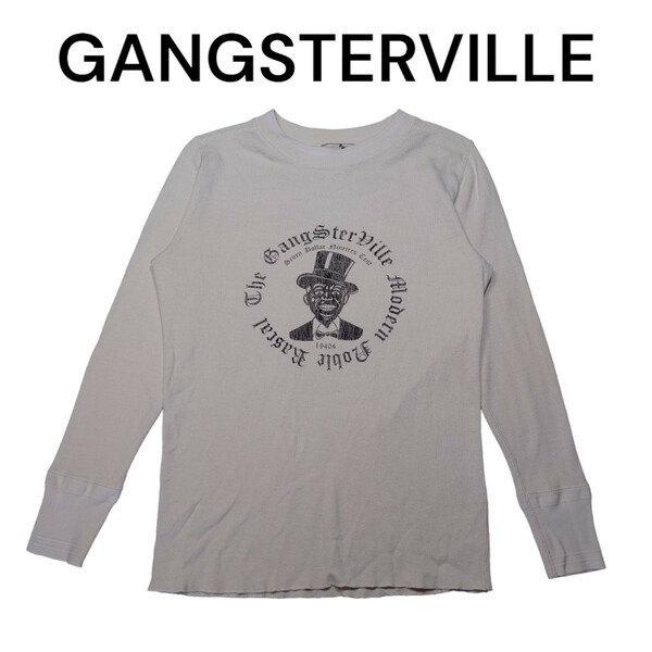 完売品　ギャングスタービル　ビッグプリント　ロンT　GANGSTERVILLE 長袖Tシャツ