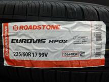 XV フォレスター レガシィアウトバック 22年製 ロードストーン EUROVIS HP02 225/60R17 99V ウェッズ NAVIA 02 7.0-17 5/100 +47 白河_画像2