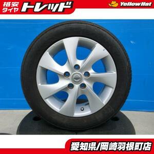 中古 4本 夏タイヤ 日産 C26 セレナ 純正 + 195/60R16 89H ナンカン AS-1 C25 C27 ランディ ハイウェイスター シルフィ TB17 岡崎