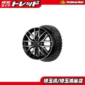 VENES FS01(BKP)14x4.5J+45 4H-100＆NANKANG FT-9 165/65R14 新品4本 ハスラー エブリィワゴン キャストアクティバ N-VAN 等に 鴻巣