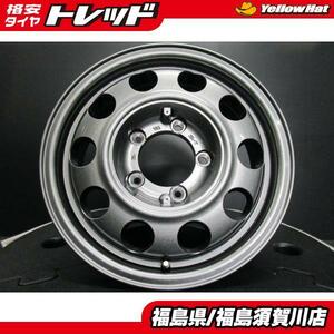 K.Finesse D12 Kフィネス 5.5J-16 +22 139.7 5H ガンメタブラック ジムニー トレジャーワン 鉄ホイール風 須賀川店頭取付OK