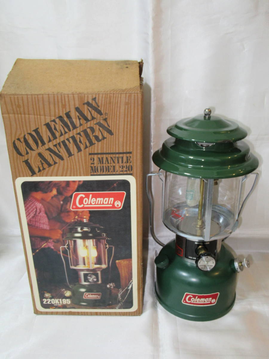 新入荷 □□Coleman コールマン アウトドア ガソリンランタン 81年3月